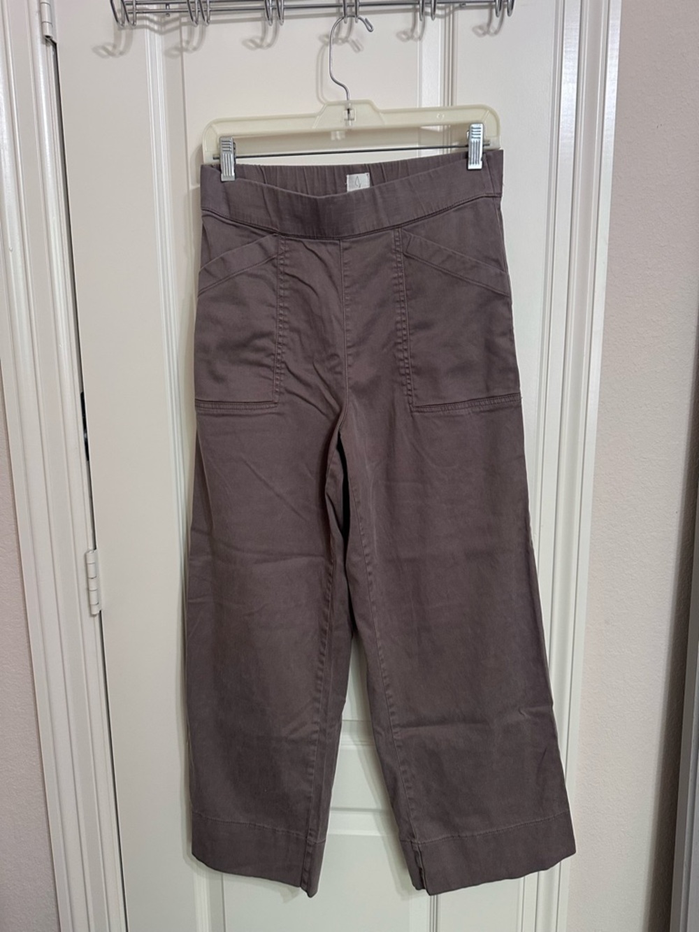 Joie Relaxed Wide-Leg Pants in Brown
